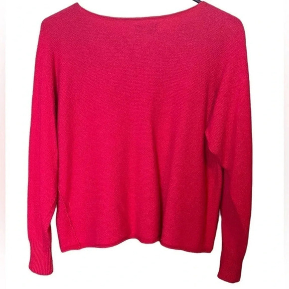 Bianco & Blu Made in Italy Women's Fuschia Pink Dolman Sleeve Sweater Sz… - Picture 3 of 11